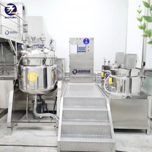 Cosmetics Factory Based High Standard Level Vacuum Emulsifying Mixer Tank with Homogenizer Optional