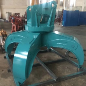 2019 wholesale price China Ms Motor Hydraulic 360 Degree Rotating Orange Peel Grapple for Excavator