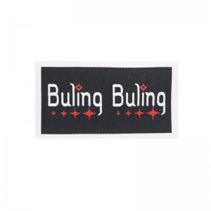 Custom Design Two Color Woven Labels For Clothing