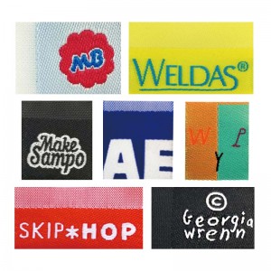 Custom Design Colorful Woven Labels For Clothing