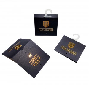Recycled Custom Logo Printed Paper Cardboard Foldable Sock Packaging Cards