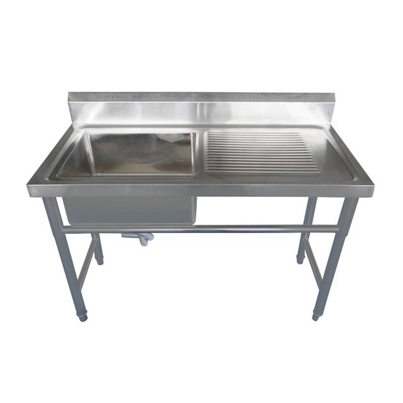 Chinese wholesale Stainless Steel 304 Kitchen Sink - Single bowl with draining board 01 – Eric
