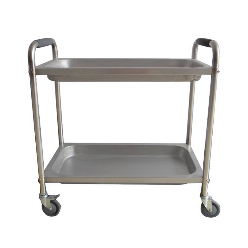 Bottom price Steel Cupboard For Clothes - 2 layer food service cart 02 – Eric
