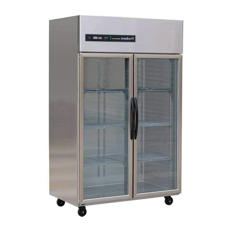 glass door upright refrigerator 01