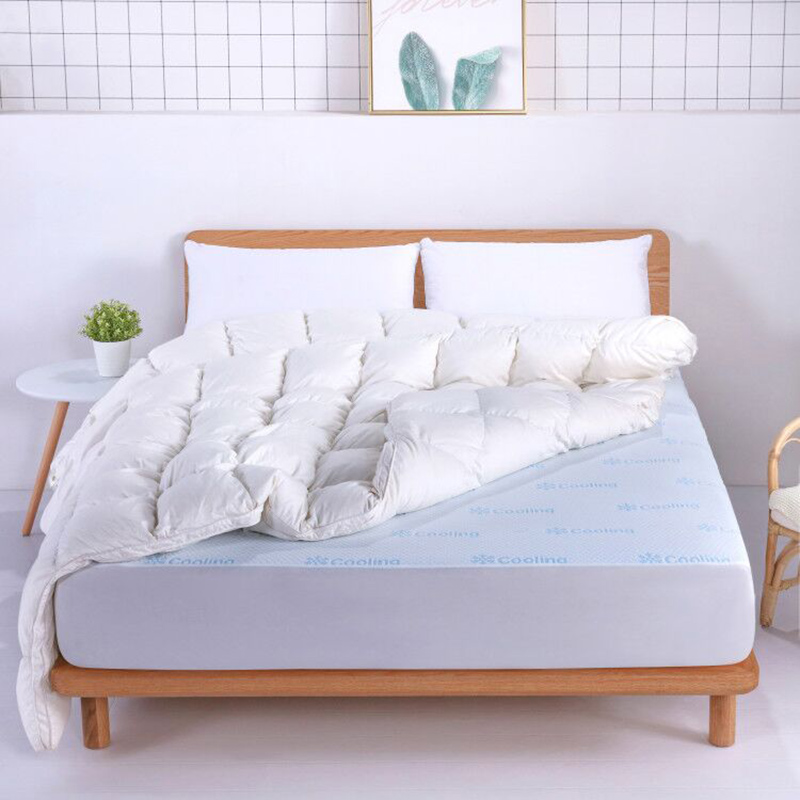 Anti bacterial dust mite Cooling breathable waterproof knit Jacquard mattress protector