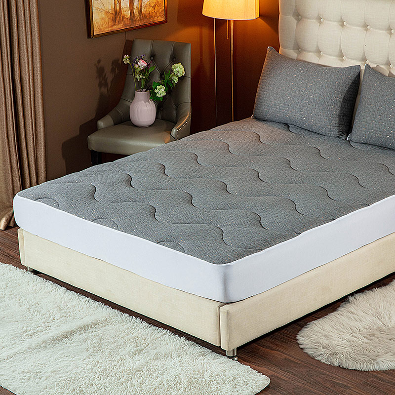 Antibacterial luxury soft copper quilted mattress pad cover / mattress pad /mattress topper