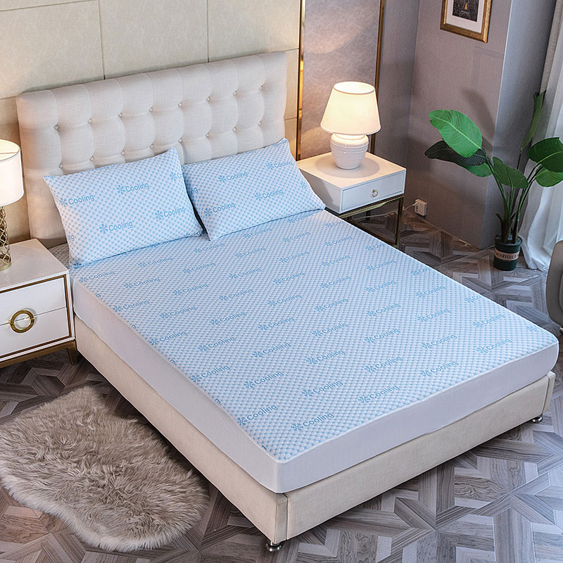 Cooling breathable Jacquard waterproof mattress protector