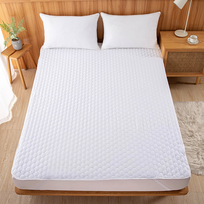 Factory Promotional Quilted Cushion Covers - Pinsonic Quilt Anchor Band Waterproof Mattress Cover /Topper – ZengChun detail pictures