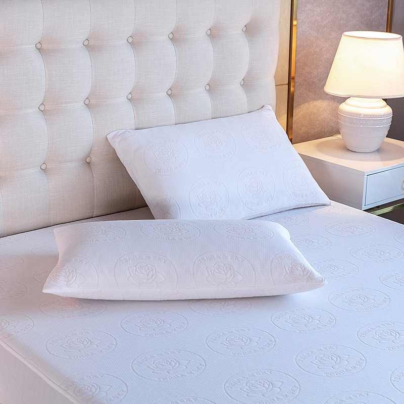 Rose scented colorful jacquard mattress protector