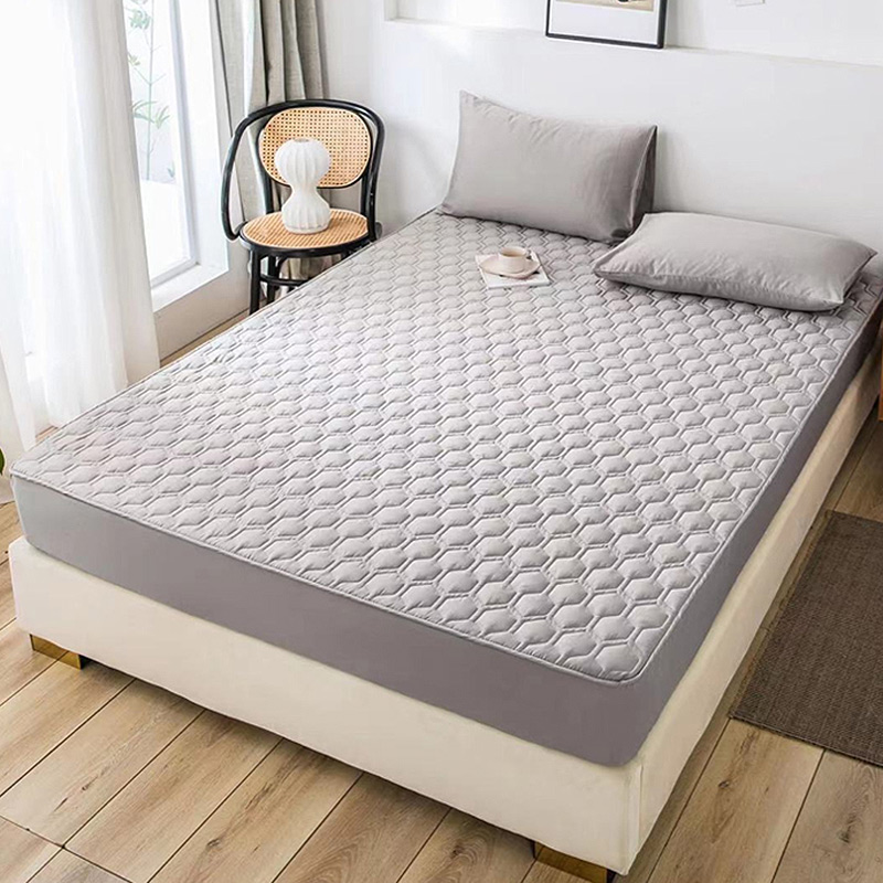 2022 wholesale price cottonfabric quilted mattress pad - Luxury wholesale customized quilted removable cotton dying mattress protector cover baby dust proof mattress protector for bed room –...