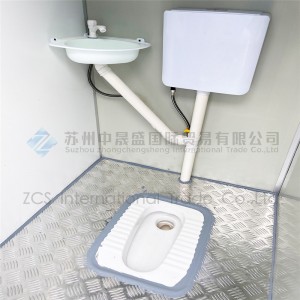 China Prefabricated prefab house portable toilet outdoor mobile chemical toilet ready to use