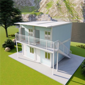 2 Stories Expandable shipping Container Frame House Prefabricated Prefab Modern Home Luxury Villa