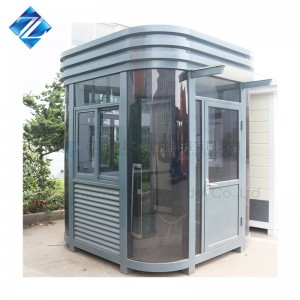 Low MOQ for Prefabricated Multi Family Homes - Economic Small Cheap Prefab Flat Roof Sentry Box for Insulated Public Security Guard House design – Zhongchengsheng