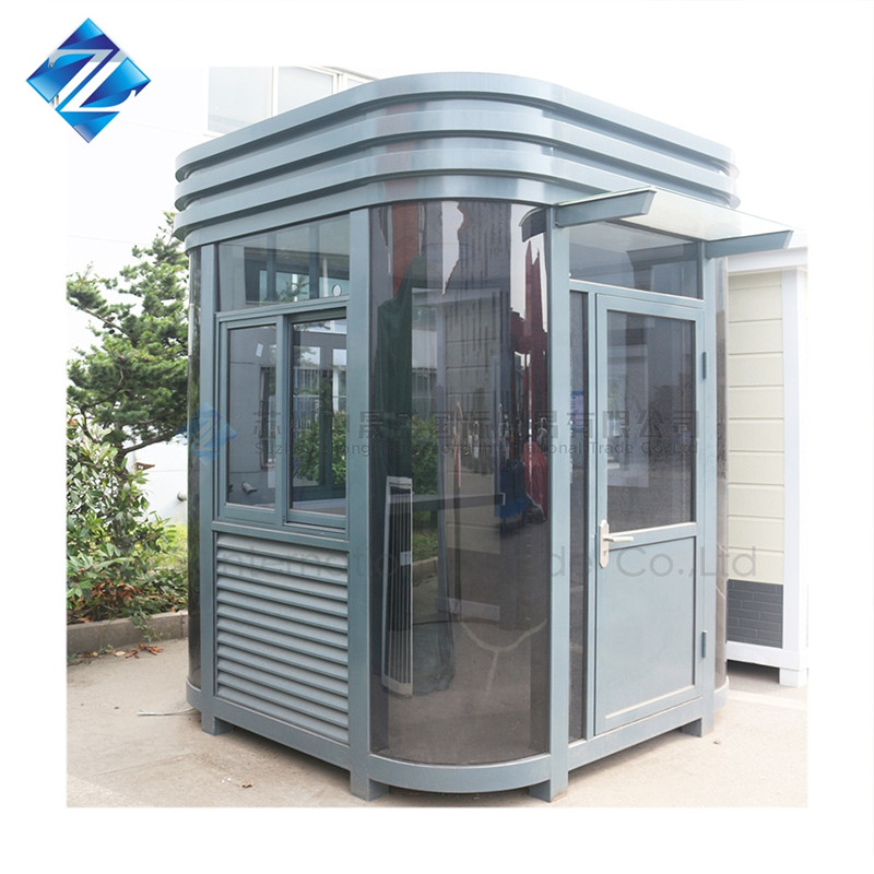 Economic Small Cheap Prefab Flat Roof Sentry Box for Insulated Public Security Guard House design Featured Image