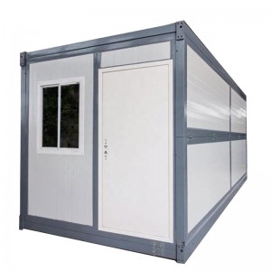 Low cost easy to assemble custom folding prefabricated container house for offices shops
