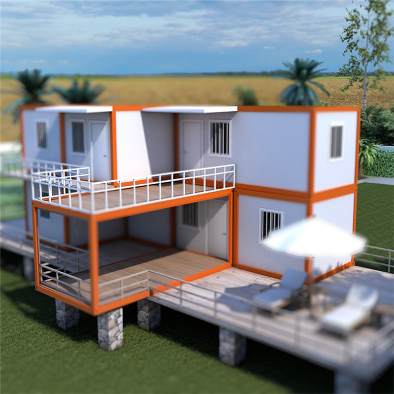 Popular luxury container tiny house prefabricated homes of low price