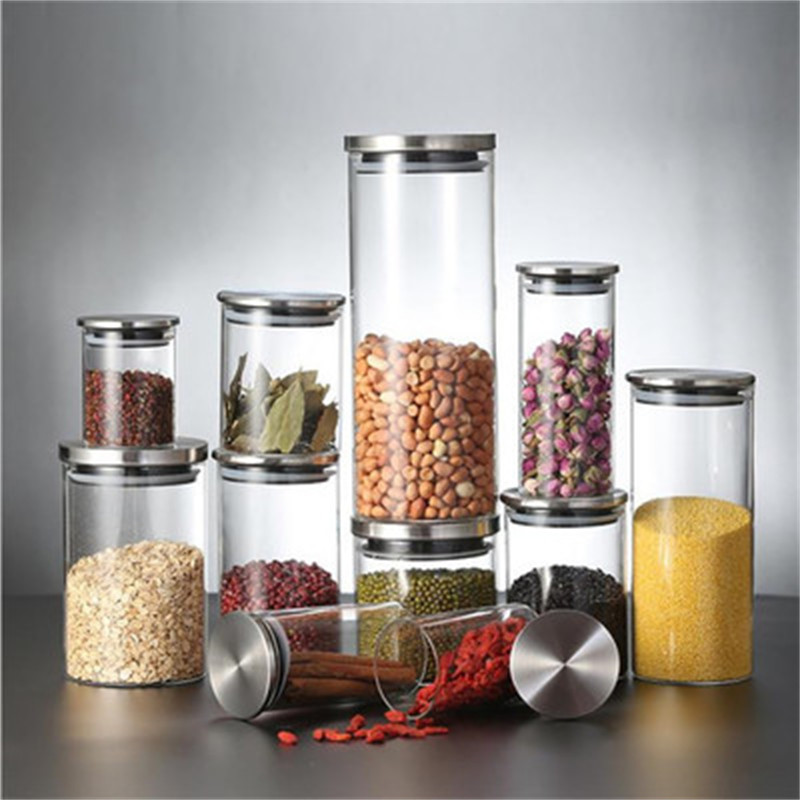 Borosilicate Glass Container with Bamboo Lid - 1300ML