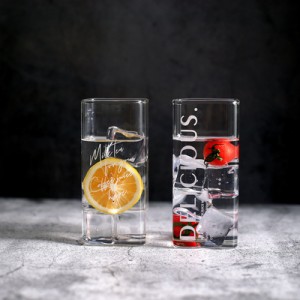 460ML borosilikatna steklena posoda kvadratne oblike, kavni sok, voda, alkoholna pijača, steklena skodelica