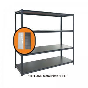 Metal Storage Racking Boltless Shelf With Iron Board