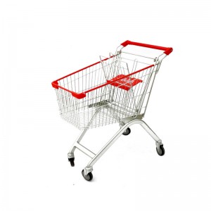 Super Store Shopping Trolley With Pvc Wheels