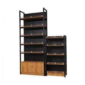 Steel & Wood Combined Supermarket Shelf Commercial Racking