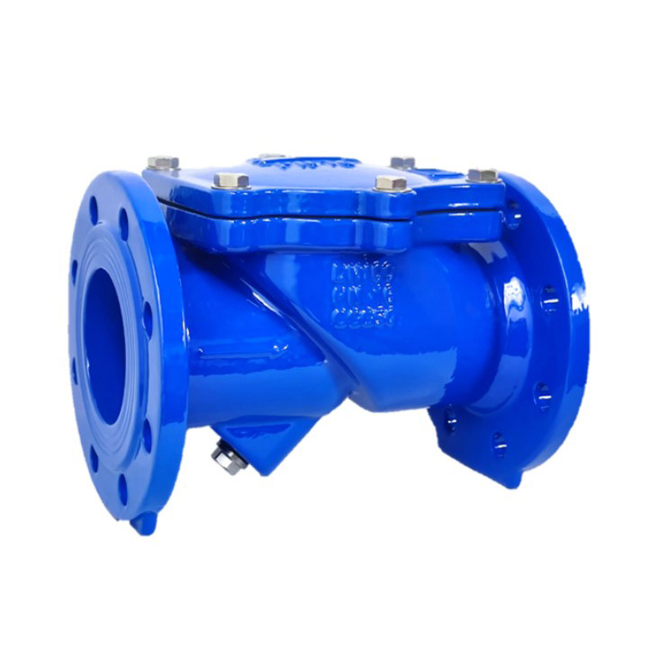 Swing check valve with rubber flap in BS 5153/DIN3202 F6