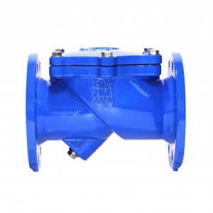 Swing check valve with rubber flap in BS 5153/DIN3202 F6