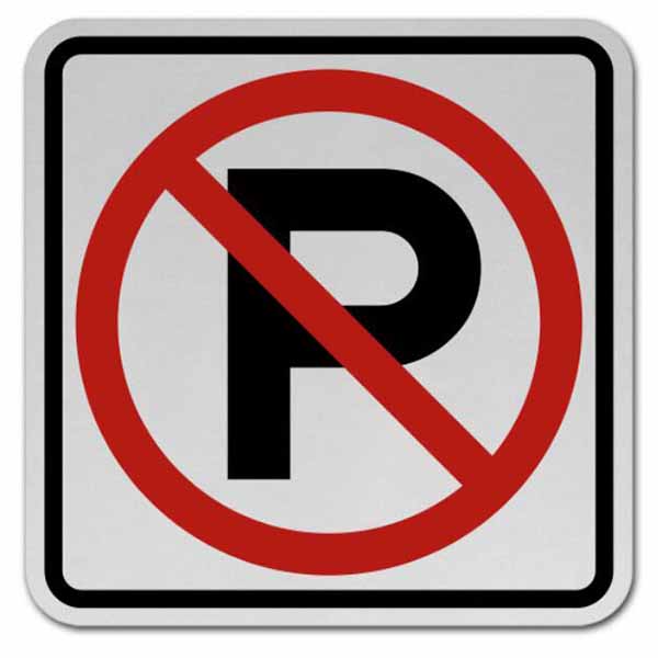 NO PARKING Aluminum Road Sign Featured Image