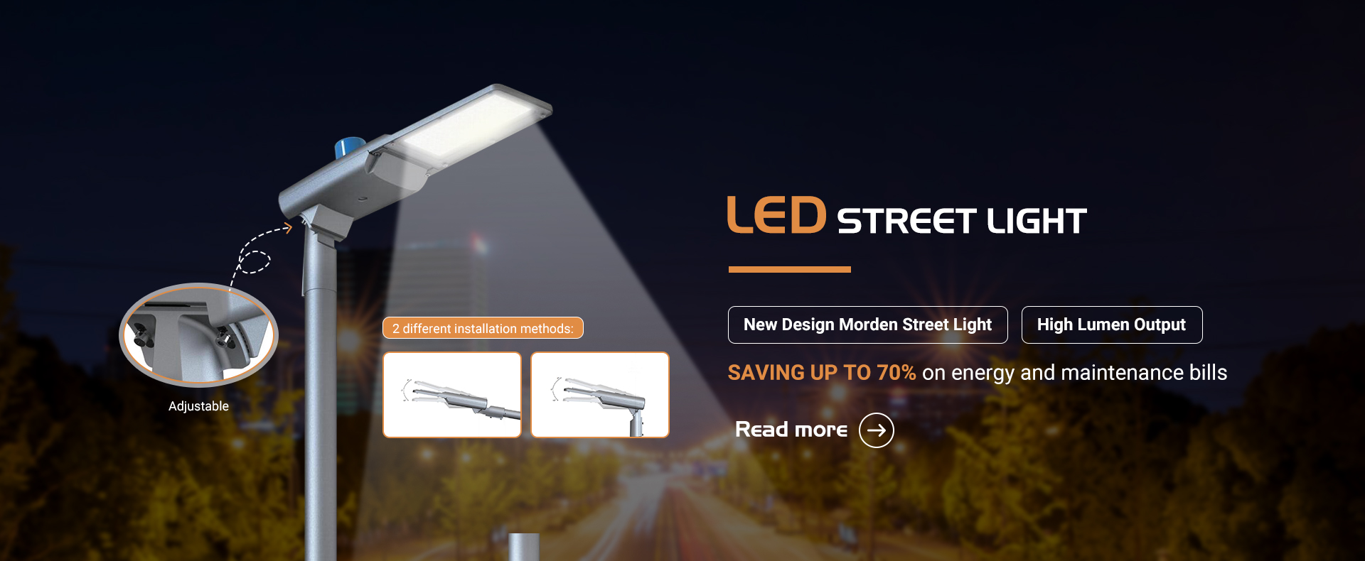 120W SMD LED Street Light