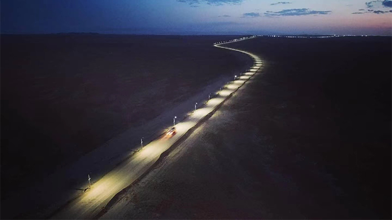 вулічны ліхтар у Казахстане