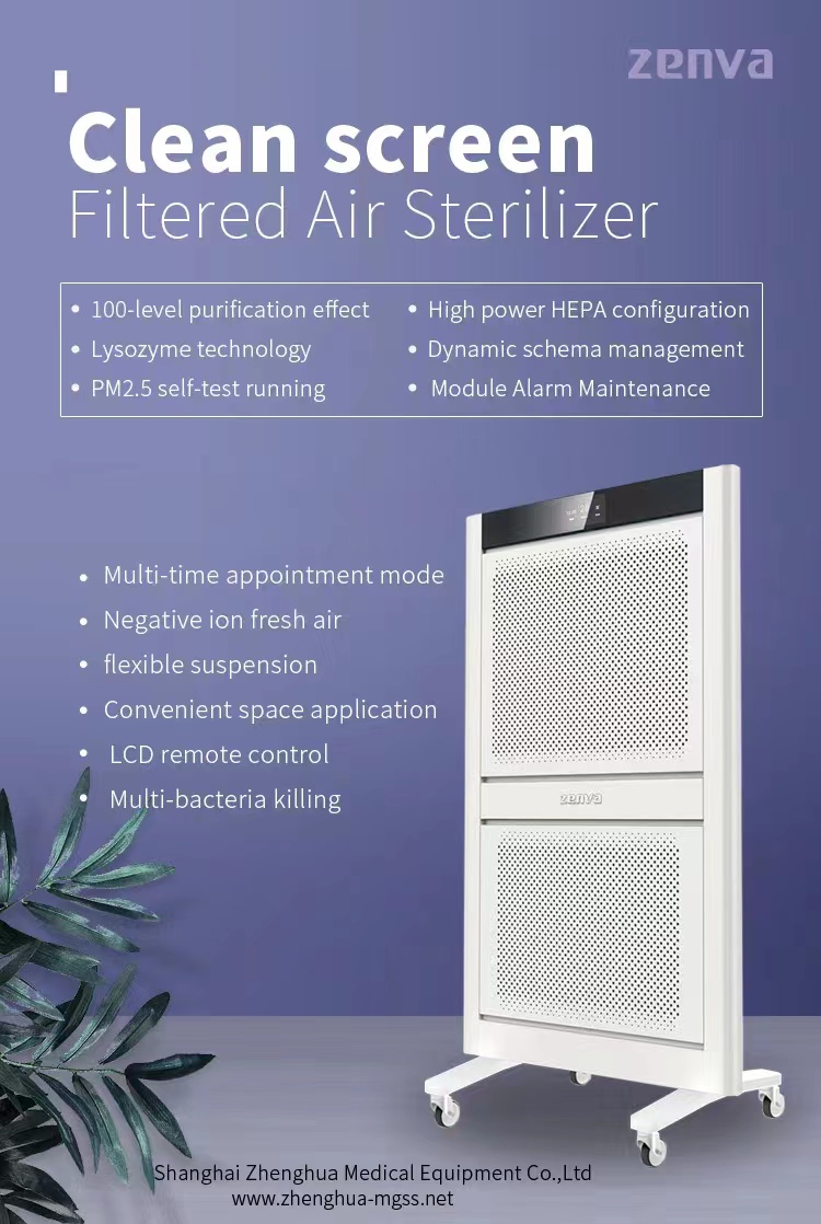 Clean screen-filter air sterilizer