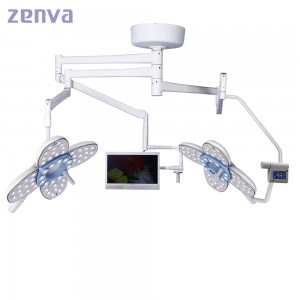 Ceiling Mounted Dual Hea LED Petal Surgical light for Operating Theater