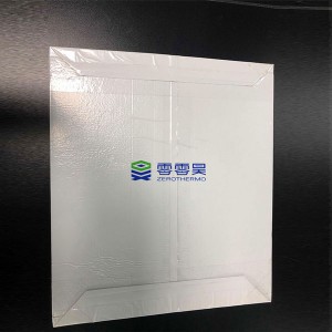 Low thermal conductivity VIP fumed silica vacuum insulation panel with PET film
