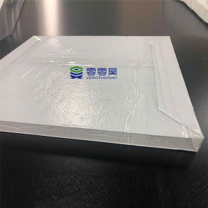 Low thermal conductivity VIP fumed silica vacuum insulation panel with PET film