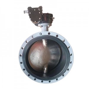 Bare Shaft Vulcanized Seat Flanged Butterfly Valve