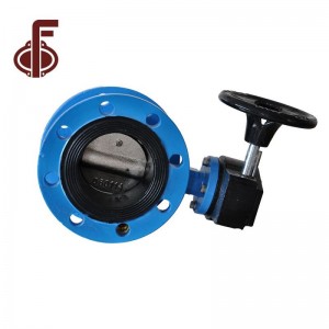 Ductile Iron Body Worm Gear Flange Type Butterfly Valve