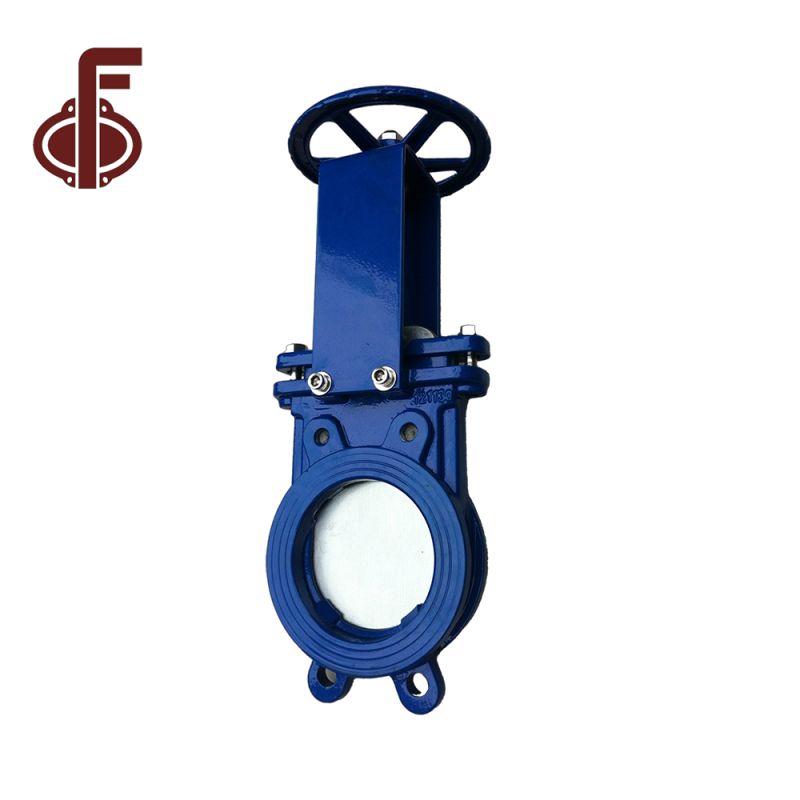 Ductile iron PN10 16 wafer Support Knife Gate Valve (1)
