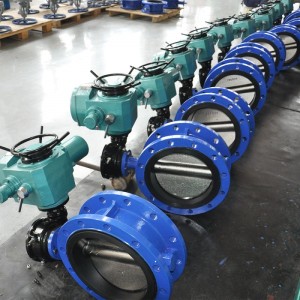 Large Diameter Electric Flange Butterfly Valves