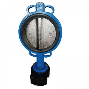 Handle Actuated Ductile Iron Wafer Type Butterfly Valve