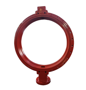 Ductile Iron Single Flanged Wafer Type Butterfly Valve Body