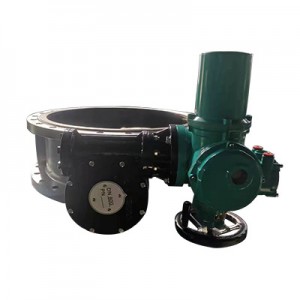 Electric WCB Vulcanized Seat Flanged Butterfly Valve