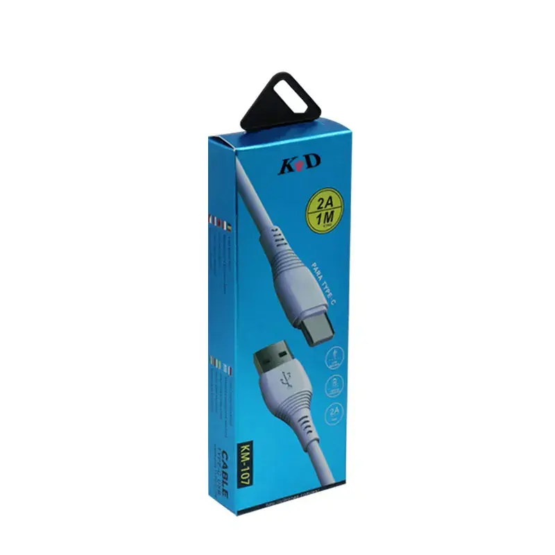 Acceptable customization inner bath and hook data cable packaging box