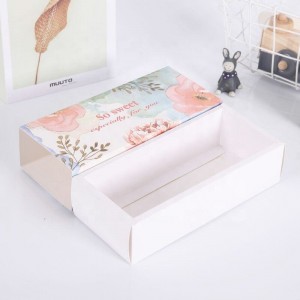 Wholesale luxury box custom logo printed paper gift packaging boxes sliding drawer box