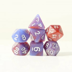 New red and blue two-color polyhedral acrylic b...
