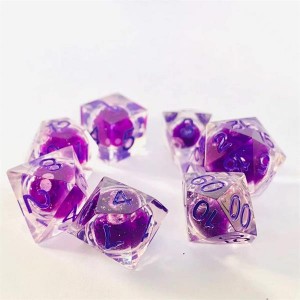 China Wholesale Board Game Dice Factories –  IDTQ DND Liquid Dice Set Polyhedral Dice for Dungeo 07/05/2ns &Dragons D&D) RPG Magic RPG Tabletop DiceCo 07/05/2 mplete D4D6 D8 D10 D12D...