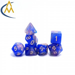 ATQ China Manufacturer Dnd dice custom acrylic dice dnd dice soccer dungeons and dragons dice