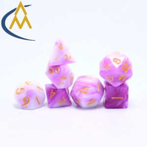 ATQ China Manufacturer Dnd dice New wholesale acrylic diceliquid core dicerpg productdice traydice