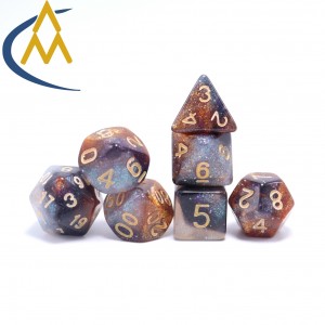 Various Colors Polyhedral Dungeons and Dragons Chameleon Iridescent Glitter Dice on Sale dice