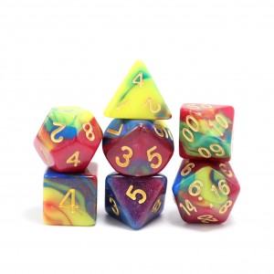 Hot selling custom acrylic Multicolor polyhedro...