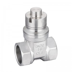 ZF8002  Stainless Steel female thread magnetic gate valve DN15~DN20 OEM